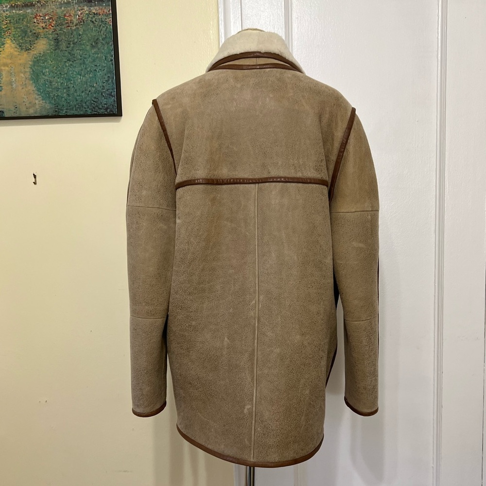 ISABEL MARANT Etoile Anawa Shearling Jacket - Beige - Picture 6 of 16